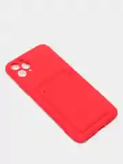 Красный чехлы Iphone c кармашком для карт