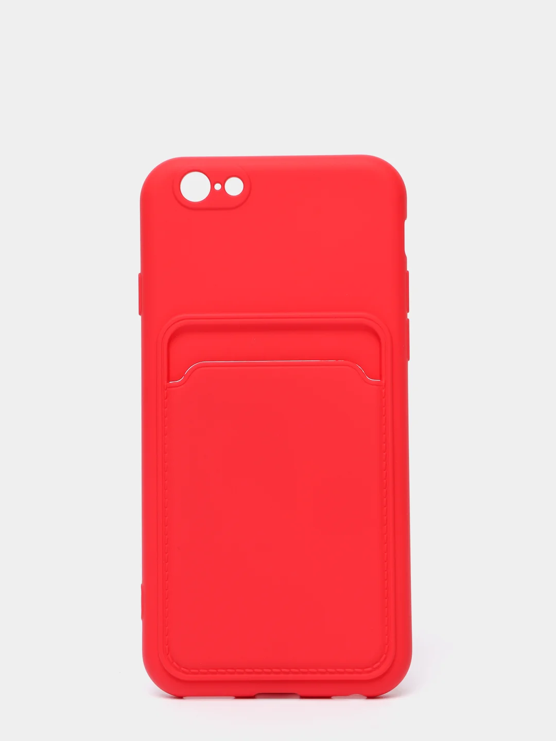 Красный чехлы Iphone c кармашком для карт