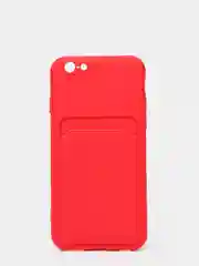 Красный чехлы Iphone c кармашком для карт