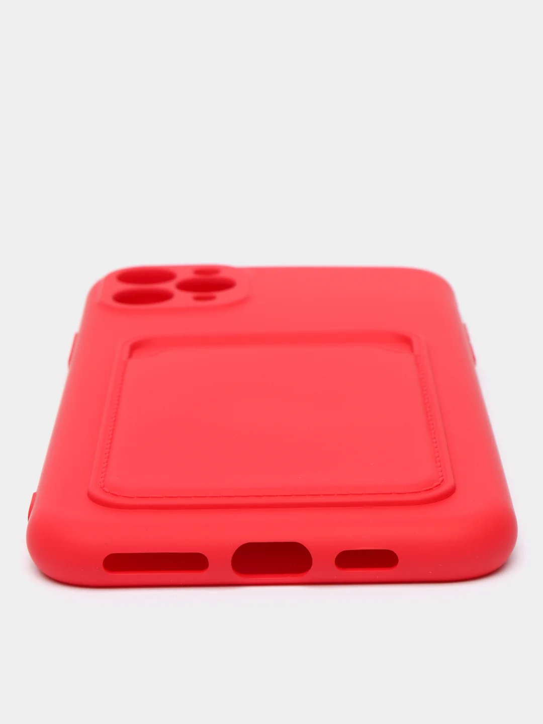 Красный чехлы Iphone c кармашком для карт