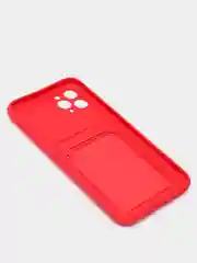 Красный чехлы Iphone c кармашком для карт