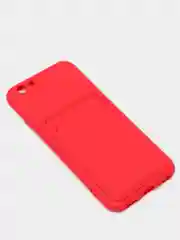 Красный чехлы Iphone c кармашком для карт