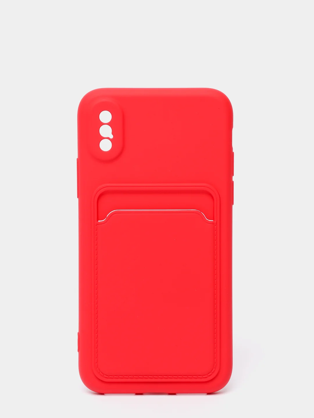 Красный чехлы Iphone c кармашком для карт