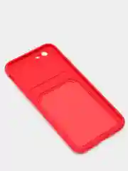 Красный чехлы Iphone c кармашком для карт