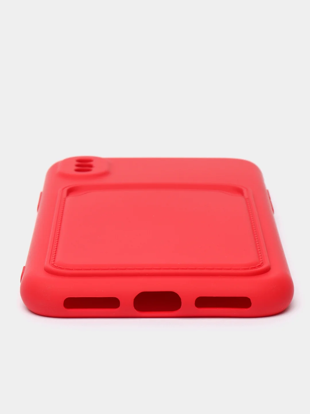 Красный чехлы Iphone c кармашком для карт