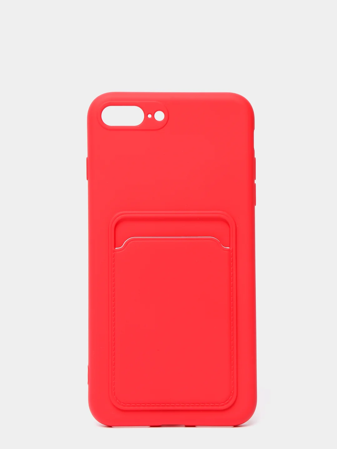 Красный чехлы Iphone c кармашком для карт