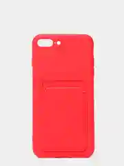 Красный чехлы Iphone c кармашком для карт