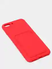 Красный чехлы Iphone c кармашком для карт