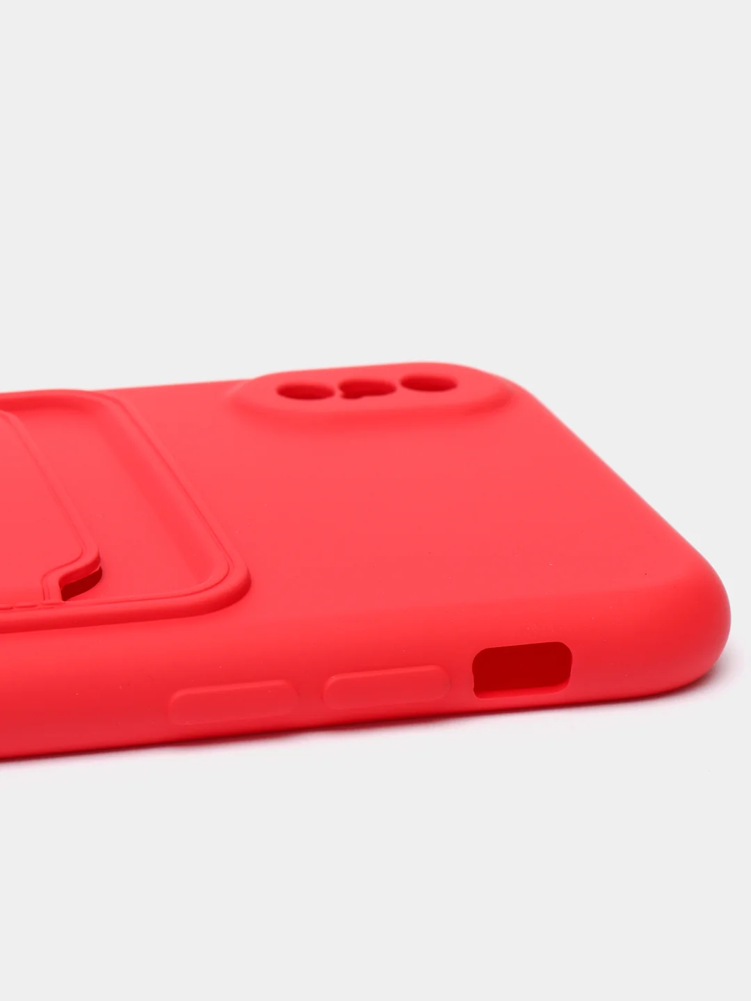 Красный чехлы Iphone c кармашком для карт