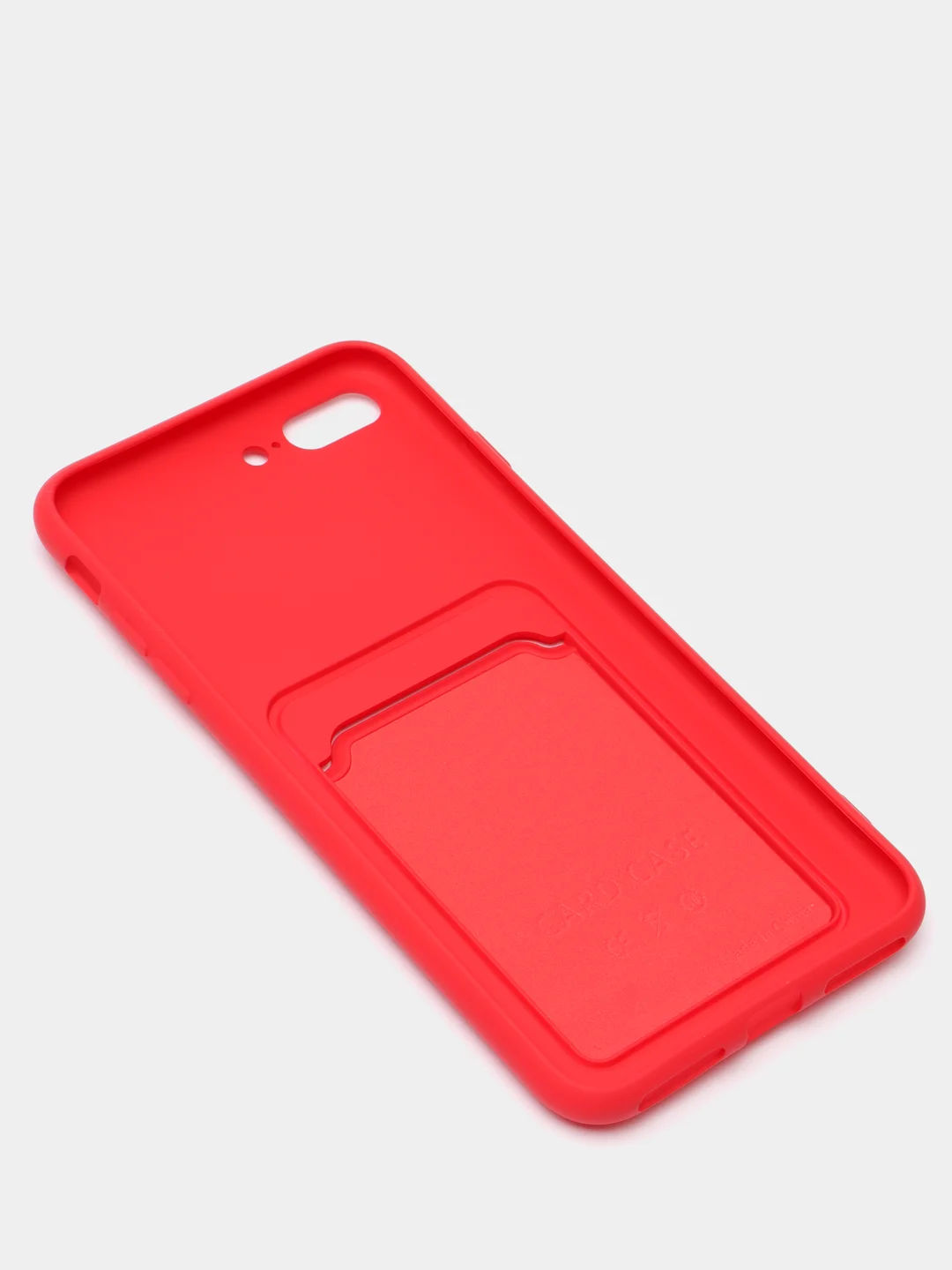 Красный чехлы Iphone c кармашком для карт