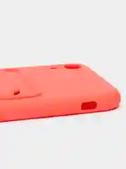 Коралловый чехлы Iphone c кармашком для карт