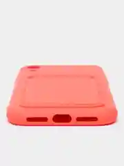 Коралловый чехлы Iphone c кармашком для карт