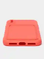 Коралловый чехлы Iphone c кармашком для карт
