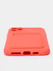 Коралловый чехлы Iphone c кармашком для карт