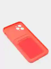 Коралловый чехлы Iphone c кармашком для карт