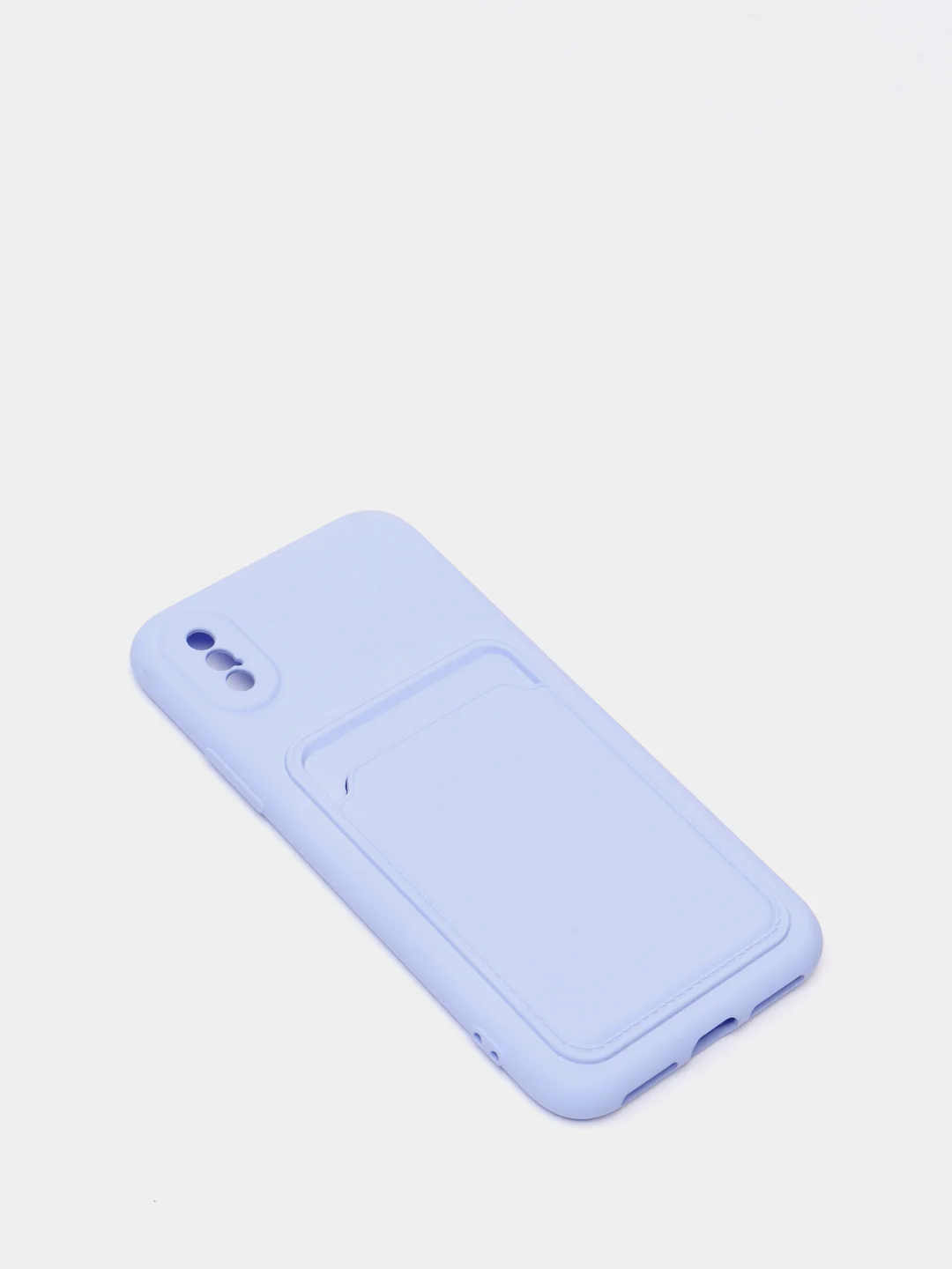 Лавандовый чехлы Iphone c кармашком для карт
