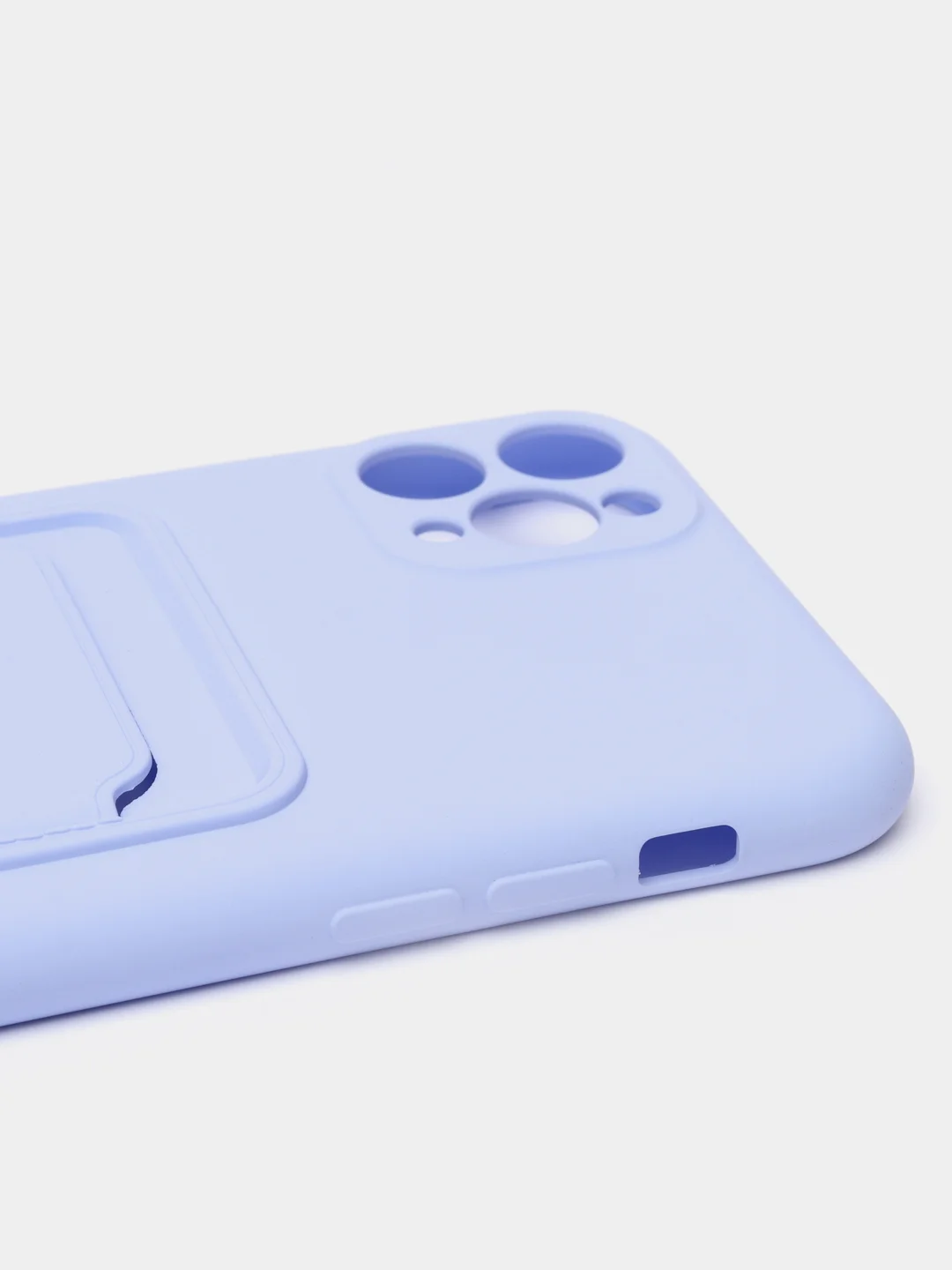 Лавандовый чехлы Iphone c кармашком для карт