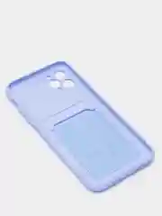 Лавандовый чехлы Iphone c кармашком для карт