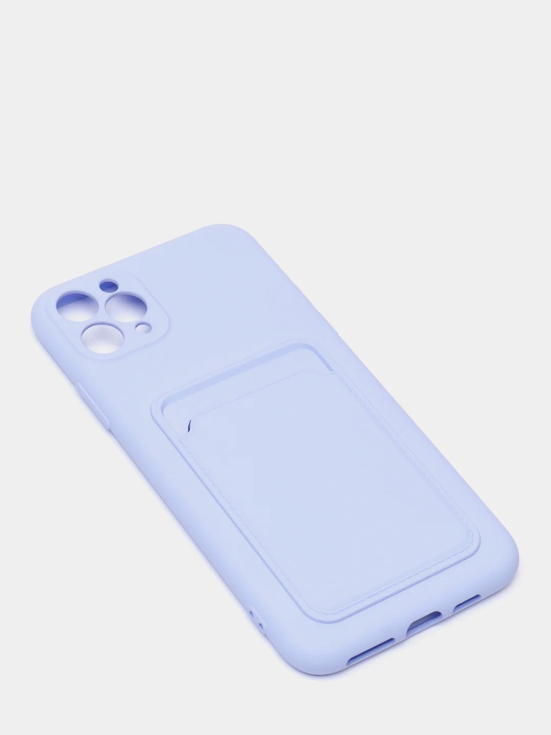 Лавандовый чехлы Iphone c кармашком для карт