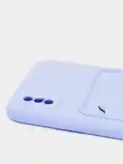 Лавандовый чехлы Iphone c кармашком для карт