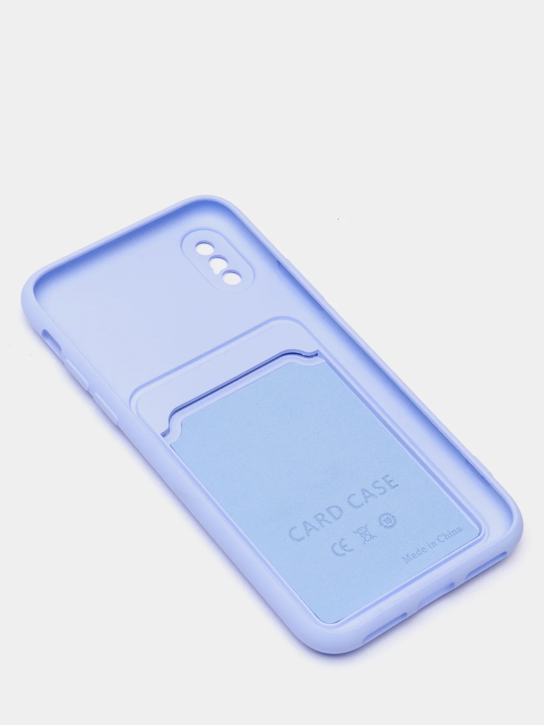 Лавандовый чехлы Iphone c кармашком для карт