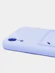 Лавандовый чехлы Iphone c кармашком для карт