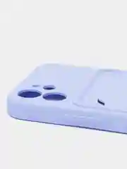 Лавандовый чехлы Iphone c кармашком для карт