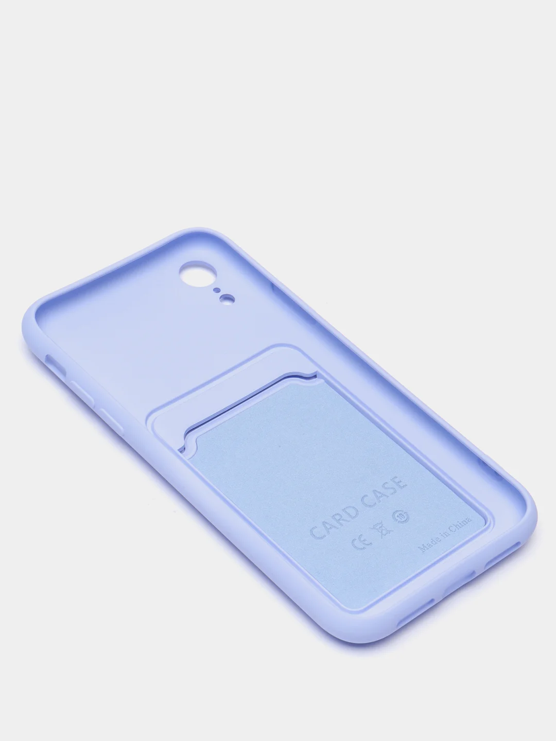 Лавандовый чехлы Iphone c кармашком для карт