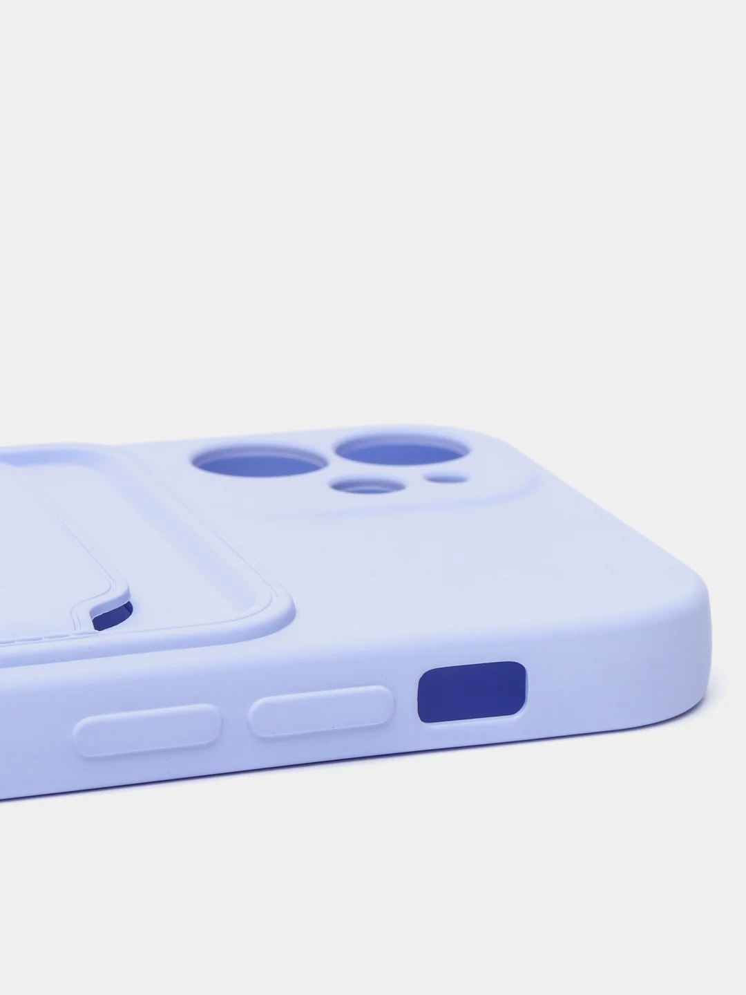 Лавандовый чехлы Iphone c кармашком для карт