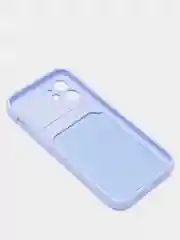Лавандовый чехлы Iphone c кармашком для карт
