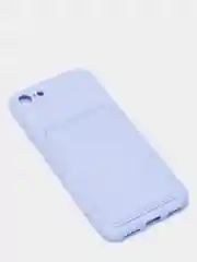 Лавандовый чехлы Iphone c кармашком для карт