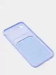 Лавандовый чехлы Iphone c кармашком для карт