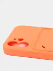 Оранжевый чехлы Iphone c кармашком для карт