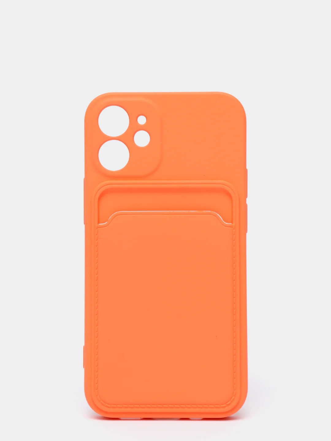 Оранжевый чехлы Iphone c кармашком для карт