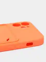 Оранжевый чехлы Iphone c кармашком для карт