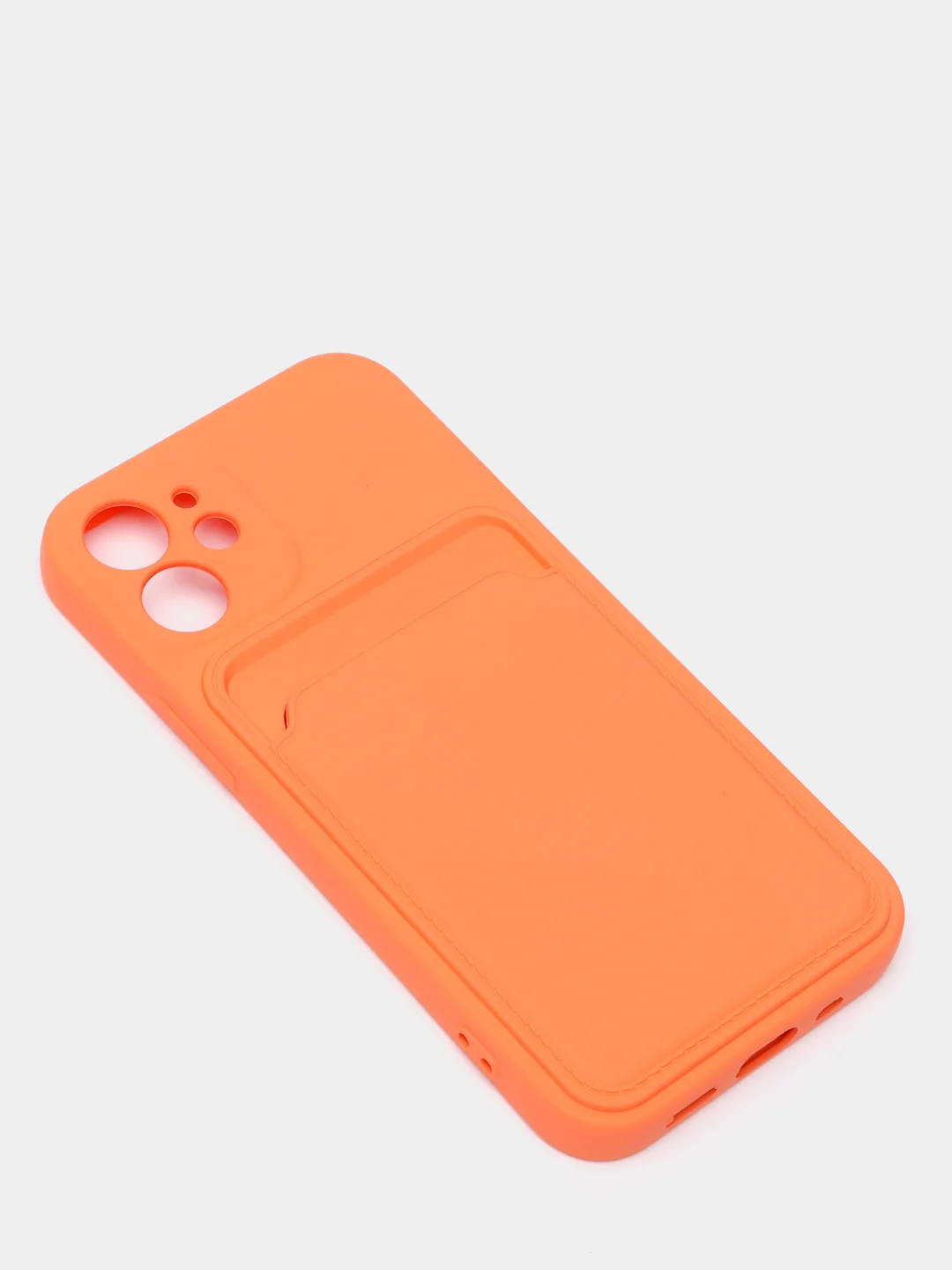 Оранжевый чехлы Iphone c кармашком для карт