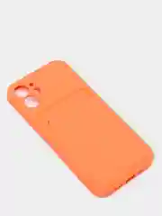Оранжевый чехлы Iphone c кармашком для карт