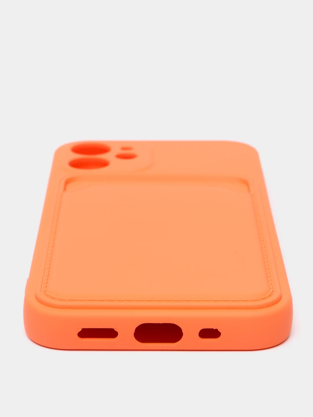 Оранжевый чехлы Iphone c кармашком для карт