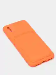 Оранжевый чехлы Iphone c кармашком для карт
