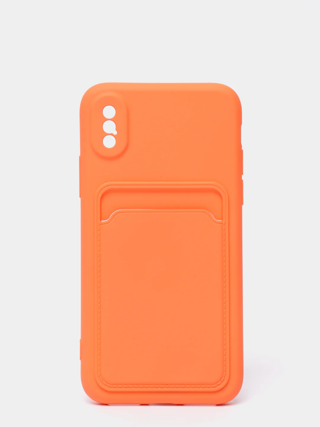 Оранжевый чехлы Iphone c кармашком для карт