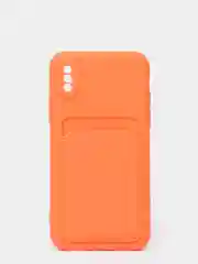 Оранжевый чехлы Iphone c кармашком для карт