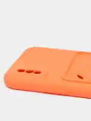 Оранжевый чехлы Iphone c кармашком для карт