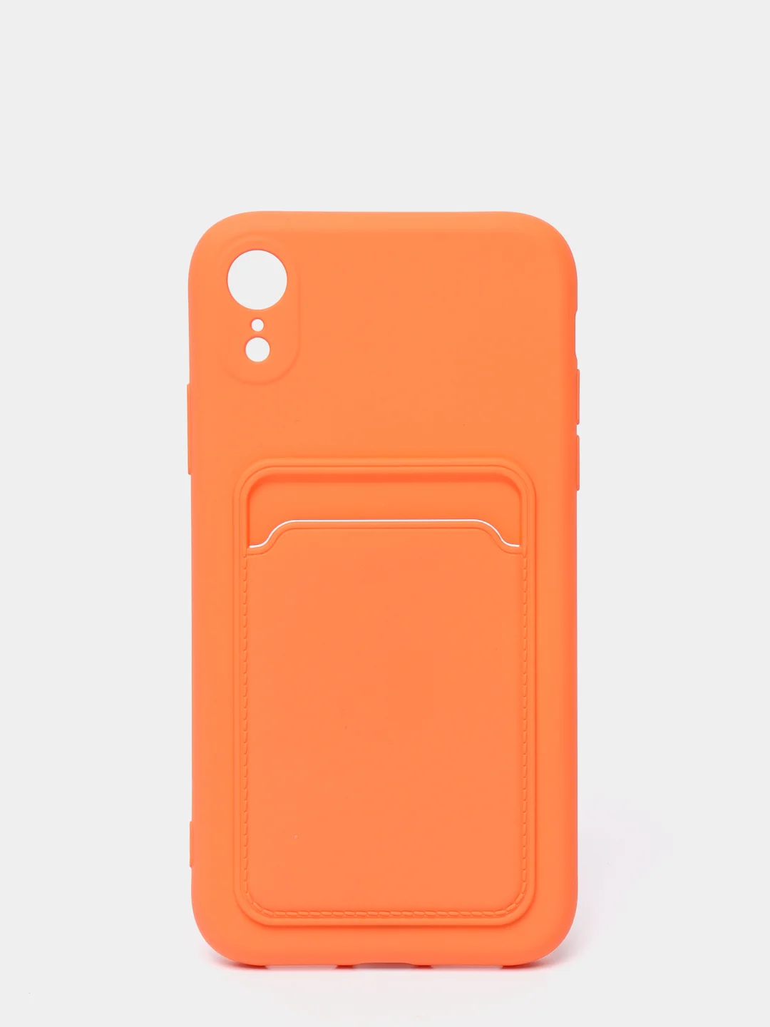 Оранжевый чехлы Iphone c кармашком для карт