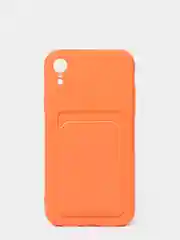 Оранжевый чехлы Iphone c кармашком для карт