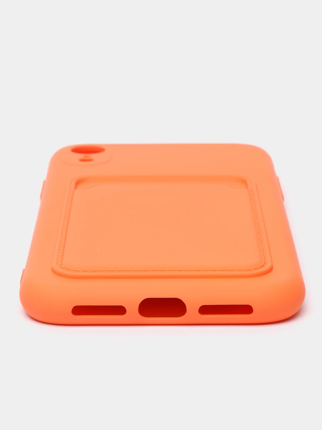 Оранжевый чехлы Iphone c кармашком для карт