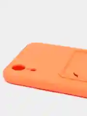 Оранжевый чехлы Iphone c кармашком для карт