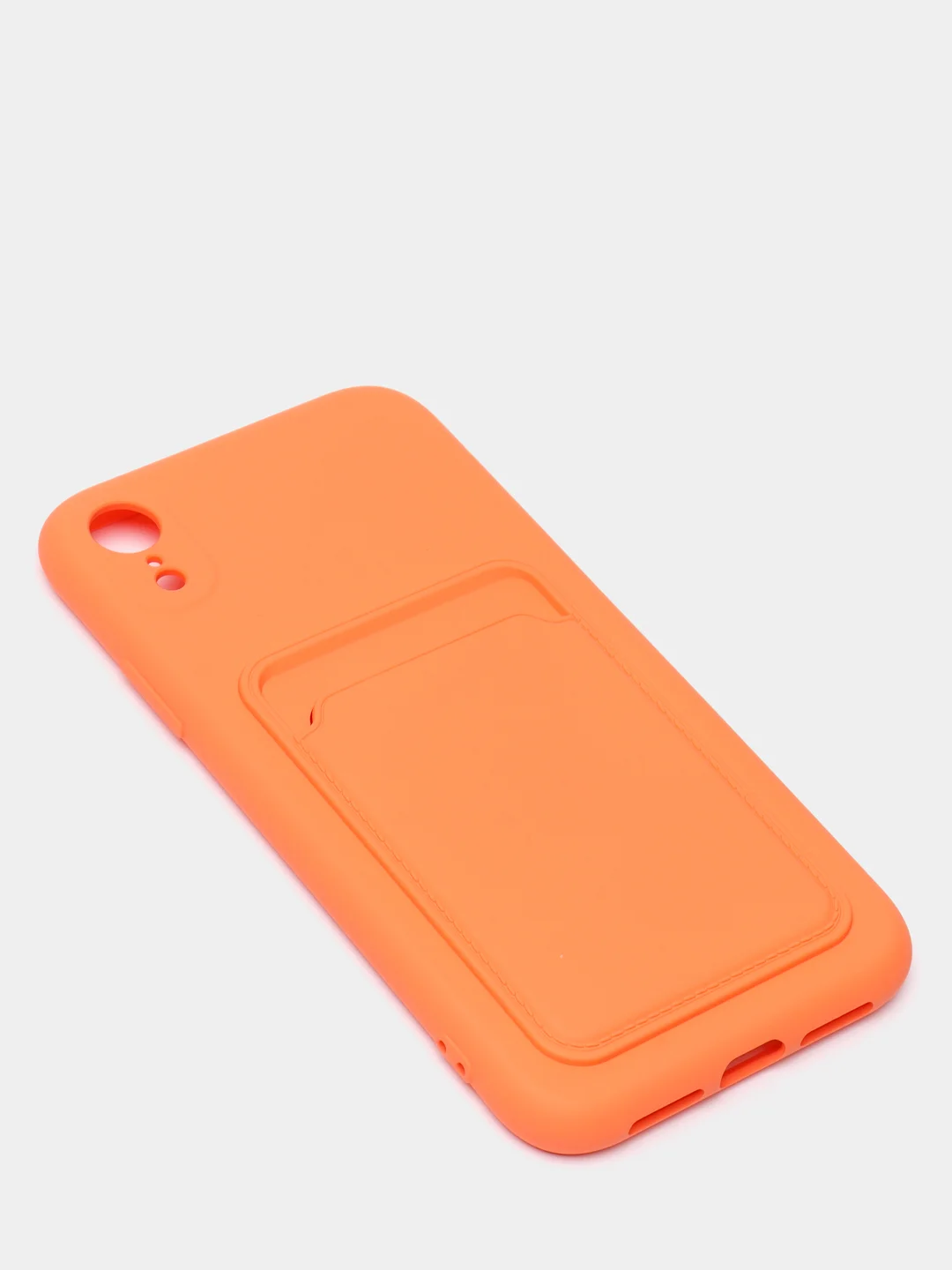 Оранжевый чехлы Iphone c кармашком для карт