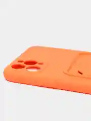 Оранжевый чехлы Iphone c кармашком для карт