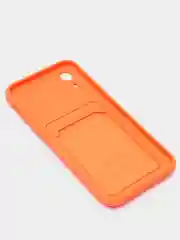 Оранжевый чехлы Iphone c кармашком для карт
