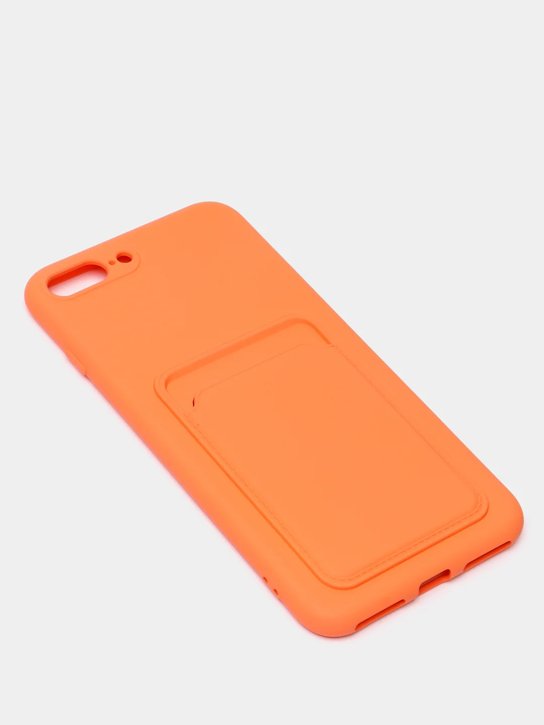 Оранжевый чехлы Iphone c кармашком для карт